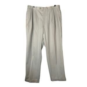 Guy Laroche Paris Beige Suit Dress Pants Formal Men Sz 38x31